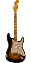 Fender Custom Shop 2022 Limited Edition 039 55 Bone Tone Stratocaster Relic Wide-Fade 2-Color Sunburst with Gold Hardware