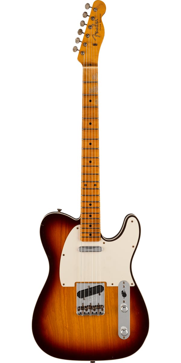 Fender Custom Shop 2022 Limited Edition 50s Twisted Telecaster Custom Journeyman Relic Chocolate 3-Color Sunburst