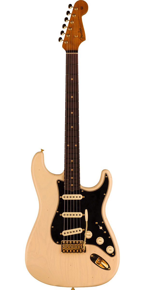 Fender Custom Shop 2023 Limited Edition Custom '62 Stratocaster Journeyman Relic with Closet Classic Gold Hardware Vintage Blonde