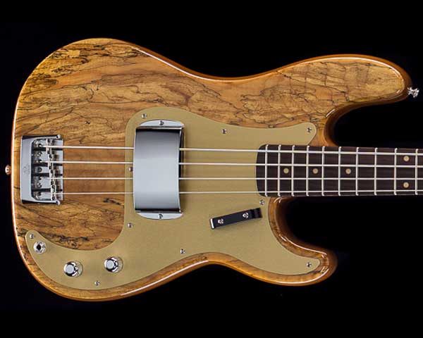 Fender Custom Shop 2018 Artisan Series Spalted Maple Postmodern Precision Bass Aged Natural