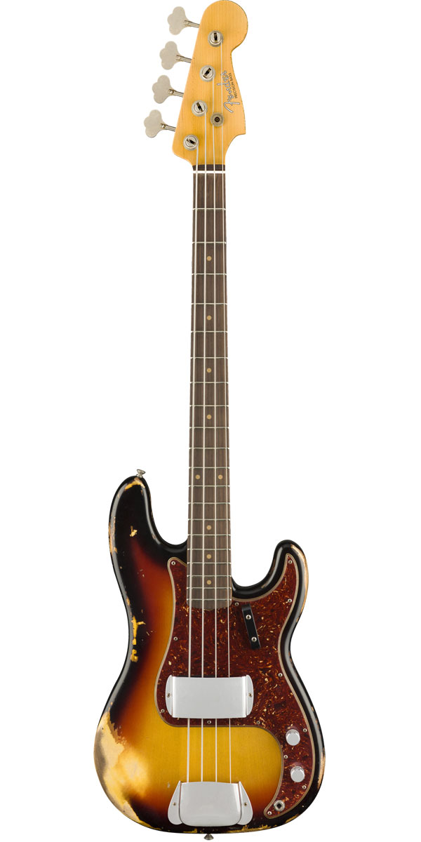 Fender Custom Shop 2019 Time Machine Series 1960 Precision Bass Heavy Relic 3-Color Sunburst