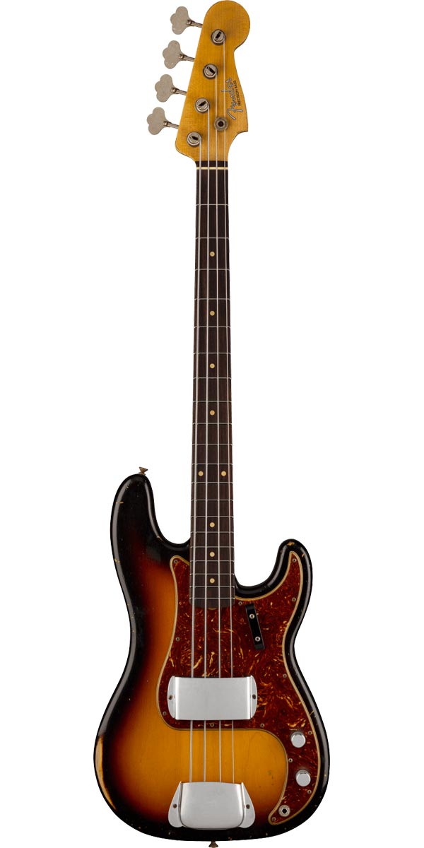 Fender Custom Shop 2021 Time Machine Series 1961 Precision Bass Relic 3-Color Sunburst
