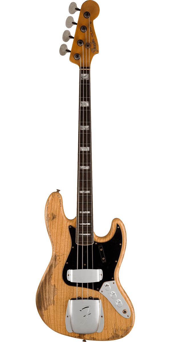 Fender Custom Shop 2022 Limited Edition Custom Jazz Bass Heavy Relic Aged Natural