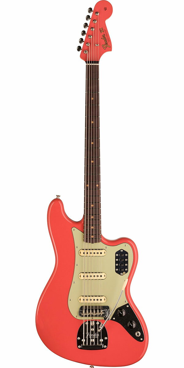 Fender Custom Shop 2024 Time Machine Bass VI DLX Closet Classic Super Faded Aged Fiesta Red