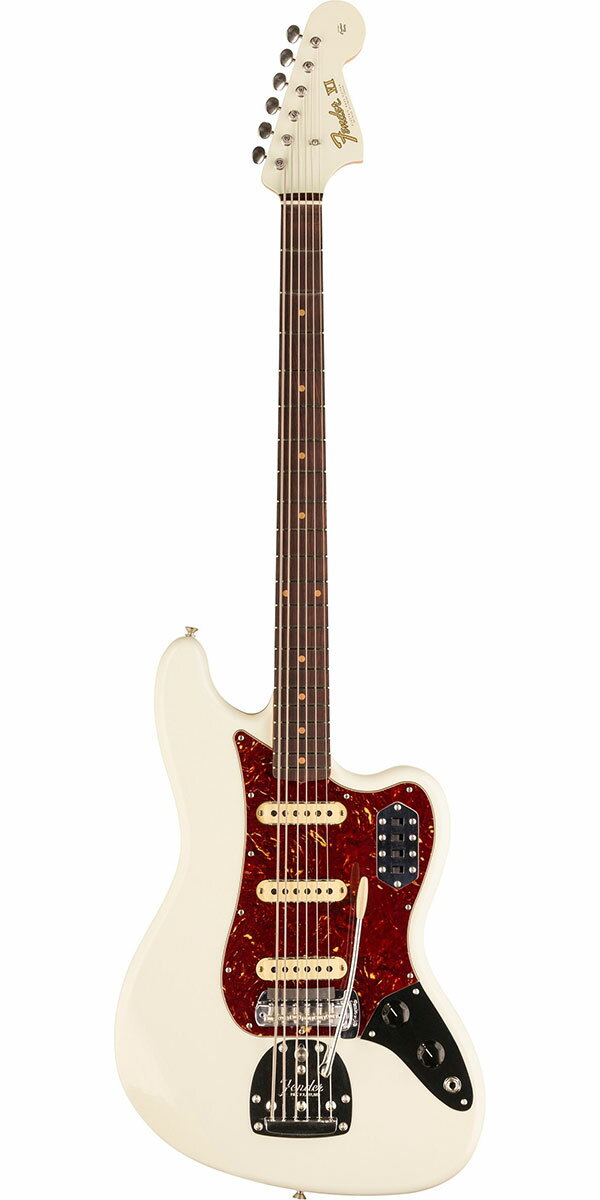 Description 1987年に設立され、最上級モデルを制作するために生まれたフェンダー・カスタム・ショップ（Fender Custom Shop）。マスタービルダーと呼ばれる巨匠達が製作を担当するマスタービルダー・シリーズやその他の多くのシリーズで厳選された木材選び、ピックアップのコイル巻きなど高い製作技術で作り上げられております。フェンダー社の長年の歴史と伝統が注ぎ込まれた世界中のミュージシャンから愛され続けるセクションです。 各年代ごとの特徴的なスペックを、カスタムショップならではの高い技術を持って再現したタイム・マシーン・シリーズ（Time Machine Series）。そんな『2024 Time Machine Collection』より「BASS VI DLX CLOSET CLASSIC」のご紹介です。分類上、エレクトリック・ベースなのか？バリトン・ギターなのか？と意見の分かれるモデルですが、1961年に登場して以来、コアなファンに支持を得ている「Bass VI」。ボディには低～高音域までクセの無いサウンドをアウトプットする厳選されたアルダーをセレクトし、34インチ・スケールのネックには硬めでクリアかつ歯切れの良いクォーターソウン・メイプル、21フレット仕様の指板にはスラブ貼りのフラット・ラミネイト・ローズウッドを採用。フラット・ラミネイト（スラブ貼り）の指板からは、1959年～1962年の特徴であるローズウッド指板とネックとの接着面が平面である『スラブ・ボード』によりローズウッドの使用量が大きくなりますので、マイルドかつ太めのサウンドを生み出します。ネックシェイプはローポジションからハイポジションまで薄く仕上げられている「'60s Oval "C"」、7.25Rのヴィンテージ指板、フレットにはヴィンテージ・サイズより少し大きめでミディアムなジェスカー製「Medium Vintage 47095」を採用するなどスムーズなフィンガリングを可能にいたします。 ピックアップ・システムにはカスタム・ショップ製の「'62 Single-Coil Jaguar」を搭載し、エッジの立った切れの良いサウンドはまさにジャガー・サウンドというに相応しいサウンドで、アタック感のある高音域やまとまりのある中低音域、全体的に芯のあるバランスの取れたサウンドを奏でてくれます。また3つのPUセレクタースイッチに、ベースカットスイッチを備えたクラシックなBass VI配線、マスター・ボリュームとトーン・コントロールを装備。エイジング処理は、通常のクローゼット・クラシックよりも薄いラッカー仕上げの「DLX Closet Classic」を施し、そっとクローゼットで眠り込んでいたかの様な雰囲気を放つ仕上がりはさすがはカスタムショップと言うに相応しい出来映えです。お薦めのベースVIとなっております。 Specification Body Shape: Bass VI Body Material: 2-Piece Select Alder Body Finish: Nitrocellulose Lacquer Neck Material: Quartersawn Maple Neck Shape: '60s Oval "C" Scale Length: 34" (86.36 cm) Fingerboard Radius: 7.25" (184.1 mm) Number of Frets: 21 Fret Size: Jescar Medium Vintage (47095) String Nut: Bone Nut Width: 1.555" (39.5mm) Headstock: Large '60s Style Neck Plate: 4-Bolt with Custom Shop "V" Logo, Serialized Neck Finish: Nitrocellulose Lacquer Fingerboard: 3A Rosewood Position Inlays: Vintage Clay Dot Bridge Pickup: Custom Shop '62 Single-Coil Jaguar Middle Pickup: Custom Shop '62 Single-Coil Jaguar Neck Pickup: Custom Shop '62 Single-Coil Jaguar Controls: Master Volume, Master Tone Pickup Switching: 3-On/Off Slide Switches (One for Each Pickup) Pickup Configuration: SSS Special Electronics: 2-Position Slide Switch for Bass-Cut "Strangle" Circuit Bridge: 6-Saddle Vintage-Style Adjustable with “Floating” Tremolo Tailpiece Tuning Machines: Vintage-Style with Fender Logo Orientation: Right-Hand Hardware Finish: Nickel/Chrome Pickguard: 4-Ply Brown Shell Control Knobs: Black Plastic Strings: Fender Bass VI 5350/6 Stainless Steel .025-.095 Included Accessories: Deluxe Hardshell Case, Strap and Certificate of Authenticity.※画像はサンプルです。商品の特性上、木目・色合いは1本1本異なりますの予めご了承ください。木目・色合いが気になる方はお問い合わせ下さい。