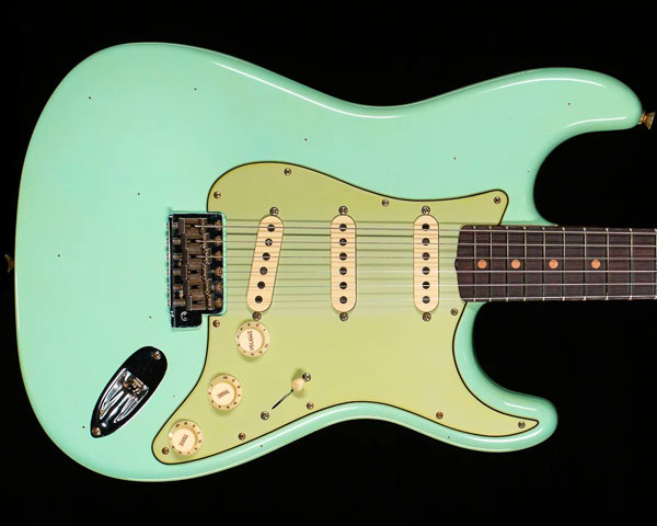 Fender Custom Shop 2020 Summer Event LTDiLimited Editionj1960 Stratocaster Journeyman Relic Faded Aged Surf Green