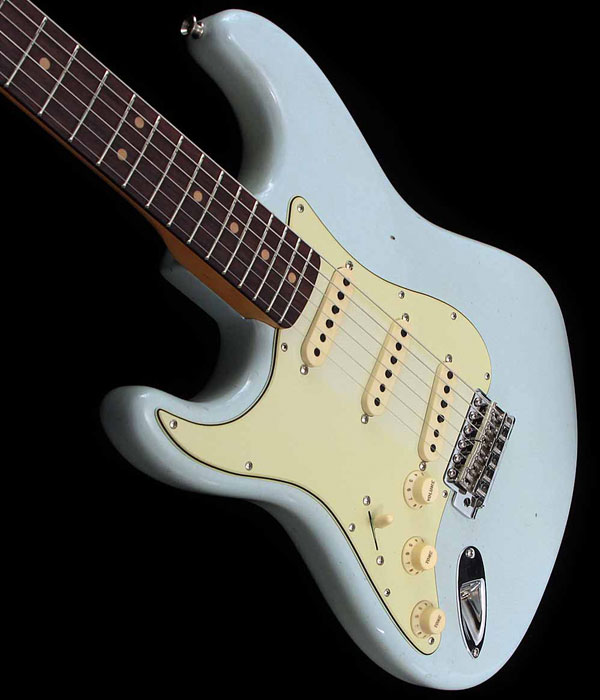 Fender Custom Shop 1964 Stratocaster Left-Handed Journeyman Relic Faded Aged Sonic Blue