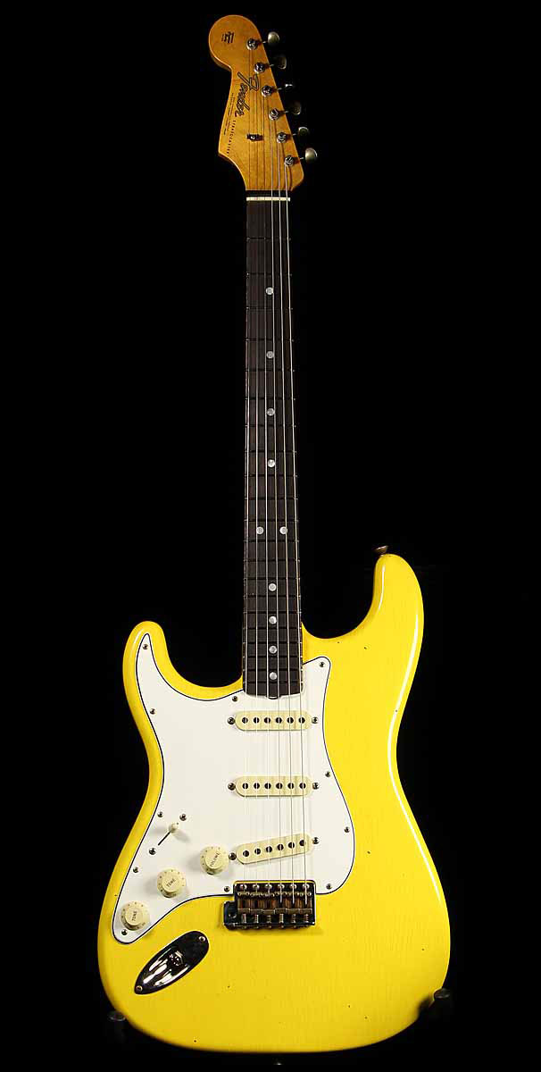 Fender Custom Shop 1965 Stratocaster Left-Handed Journeyman Relic Aged Graffiti Yellow（2枚目）