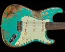 Fender Custom Shop 2020 Limited Edition 039 60 Dual-Mag II Stratocaster Super Heavy Relic Aged Surf Green