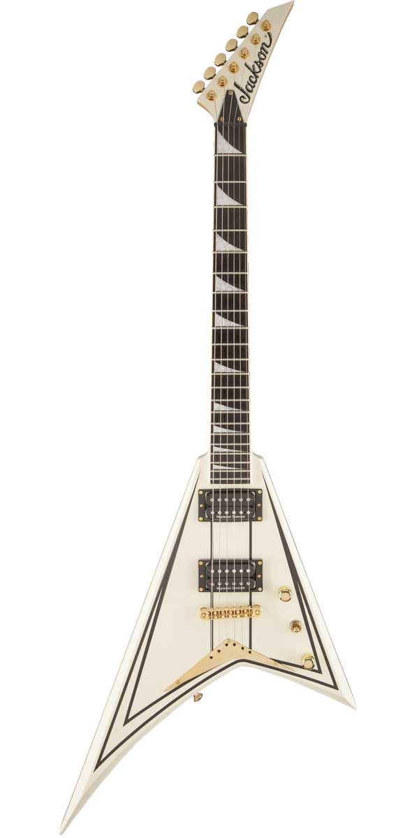 Jackson（ジャクソン）Pro Series Rhoads RRT-3 Ivory with Black Pinstripes