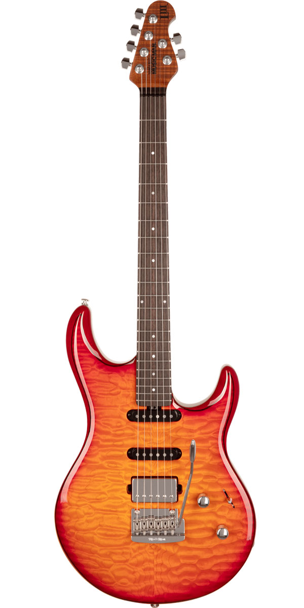 MUSICMANi~[WbN}jLuke III Maple Top HSS Cherry Burst Quilt