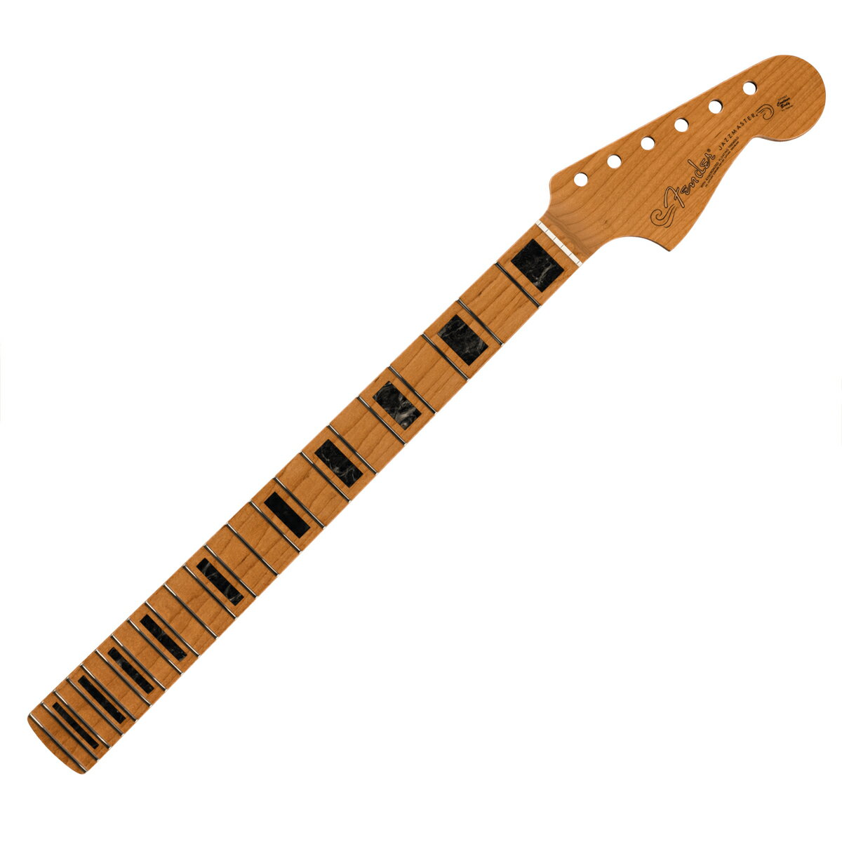Fender Roasted Jazzmaster Neck Block Inlays -22 Medium Jumbo Frets- 9.5" Radius Maple Modern C Shape 新品