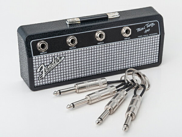 PLUGINZ Fender Mini Twin Amp Jack Rack (includes 4 keychains) 新品 フェンダー ラック,小物 ツインアンプ アクセサリー ブラック,黒