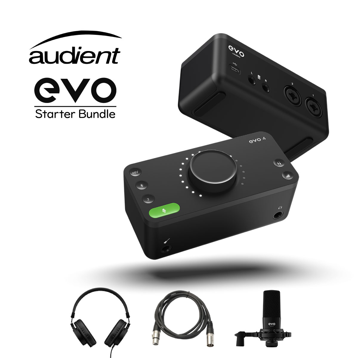 audient evo Starter Bundle - Audio Interface Vi [I[fBGg][I[fBIC^[tF[X,R[fBO][DTM]