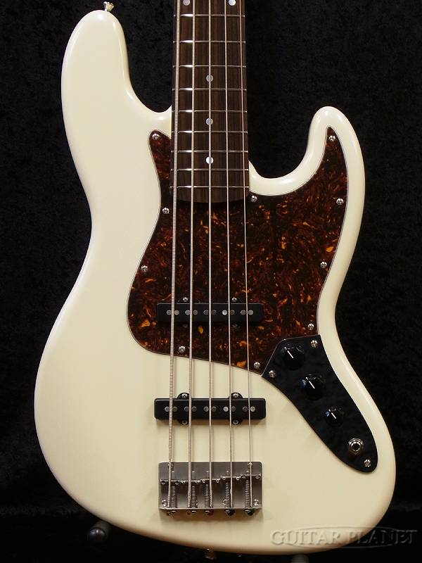 Provision VJB5-GPB -Vintage White- 新品 [プロビジョン][国産][ホワイト,白][Jazz Bass,ジャズベース][5strings,5弦][Electric Bass,エレキベース]