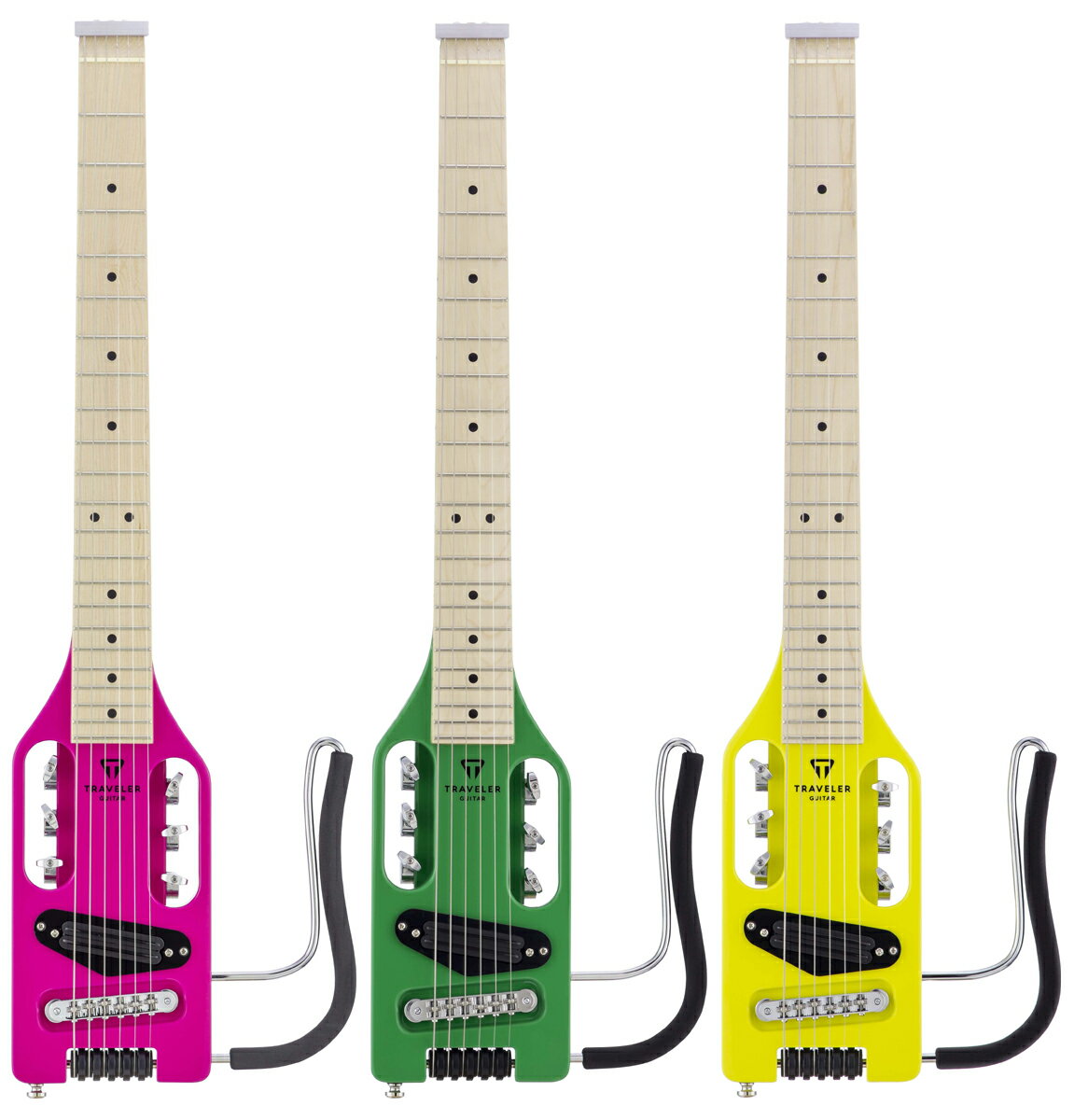 Traveler Guitar Ultra-Light Electric Hot Pink/Slime Green/Electric Yellow 新品 トラベラーギター ウルトラライト ピンク,グリーン,イエロー Electric Guitar,エレキギター