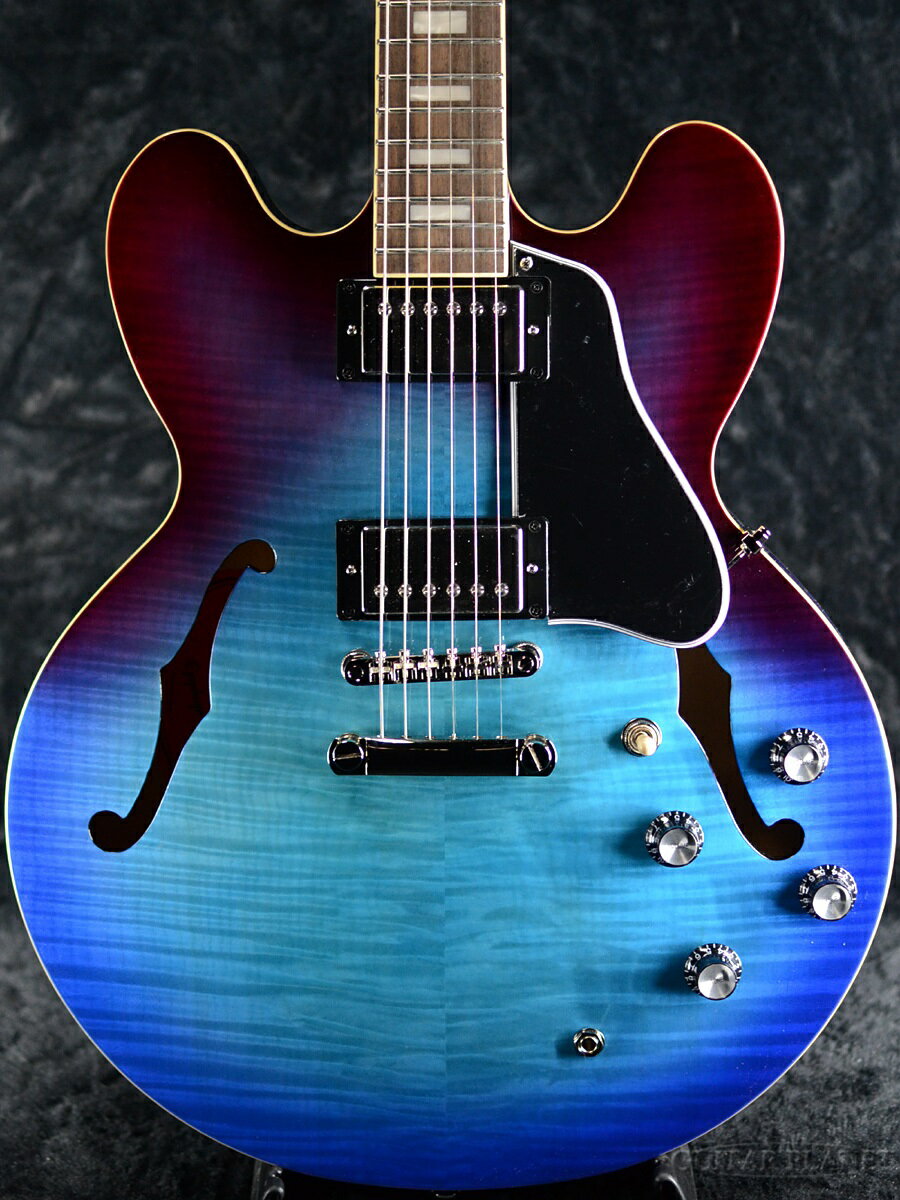 Epiphone ES-335 Figured -Blueberry Burst- 新品[エピフォン][ブルーベリーバースト,青][セミアコ][ES335][Electric Guitar,エレキギター]