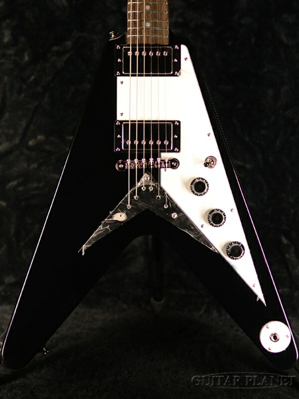 Epiphone Inspired by Gibson Flying V -Ebony- 新品 ギブソン エピフォン フライングV, エボニー,ブラック,黒 Electric Guitar,エレキギター