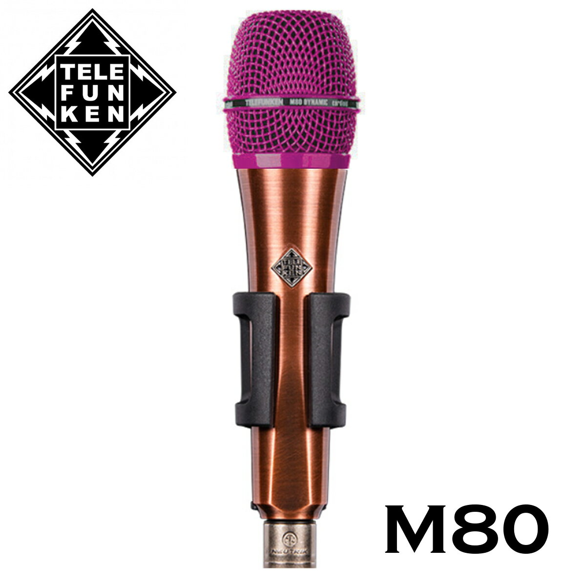 TELEFUNKEN Dynamic Series M80 カッパー/ピンク 新品[テレフンケン][Dynamic Mic,ダイナミックマイク][Microphones,マイクロフォン]