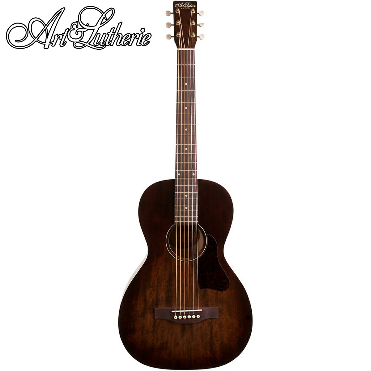 Art&Lutherie Roadhouse Parlor 新品 Bourbon Burst[アート&ルシアー][バーボンバースト,ブラウン,茶][Acoustic Guitar,アコースティックギター,パーラーギター,ミニサイズ]