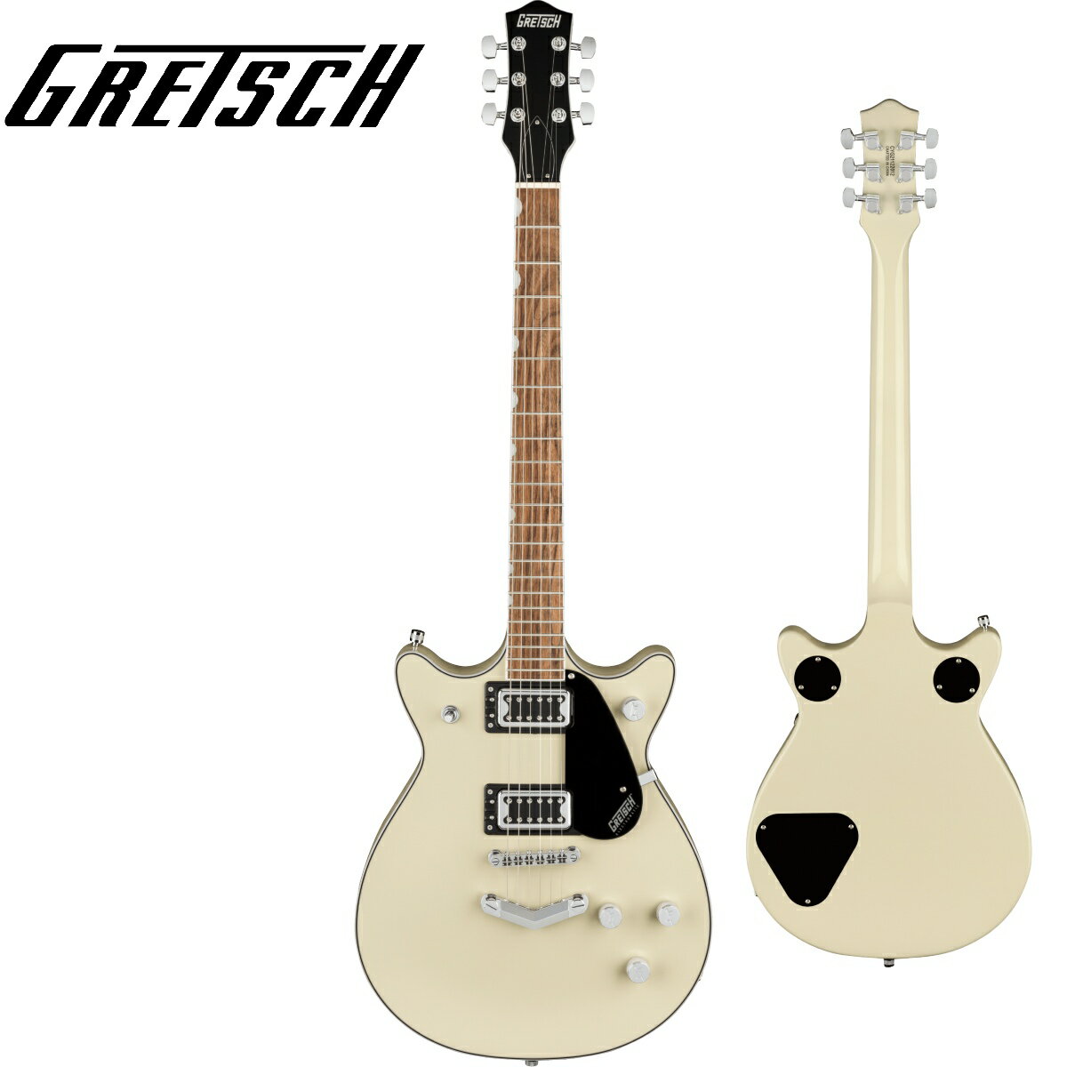 Gretsch G5222 Electromatic Double Jet BT with V-Stoptail -Vintage White- 新品[グレッチ][白,ホワイト][Guitar,ギター]