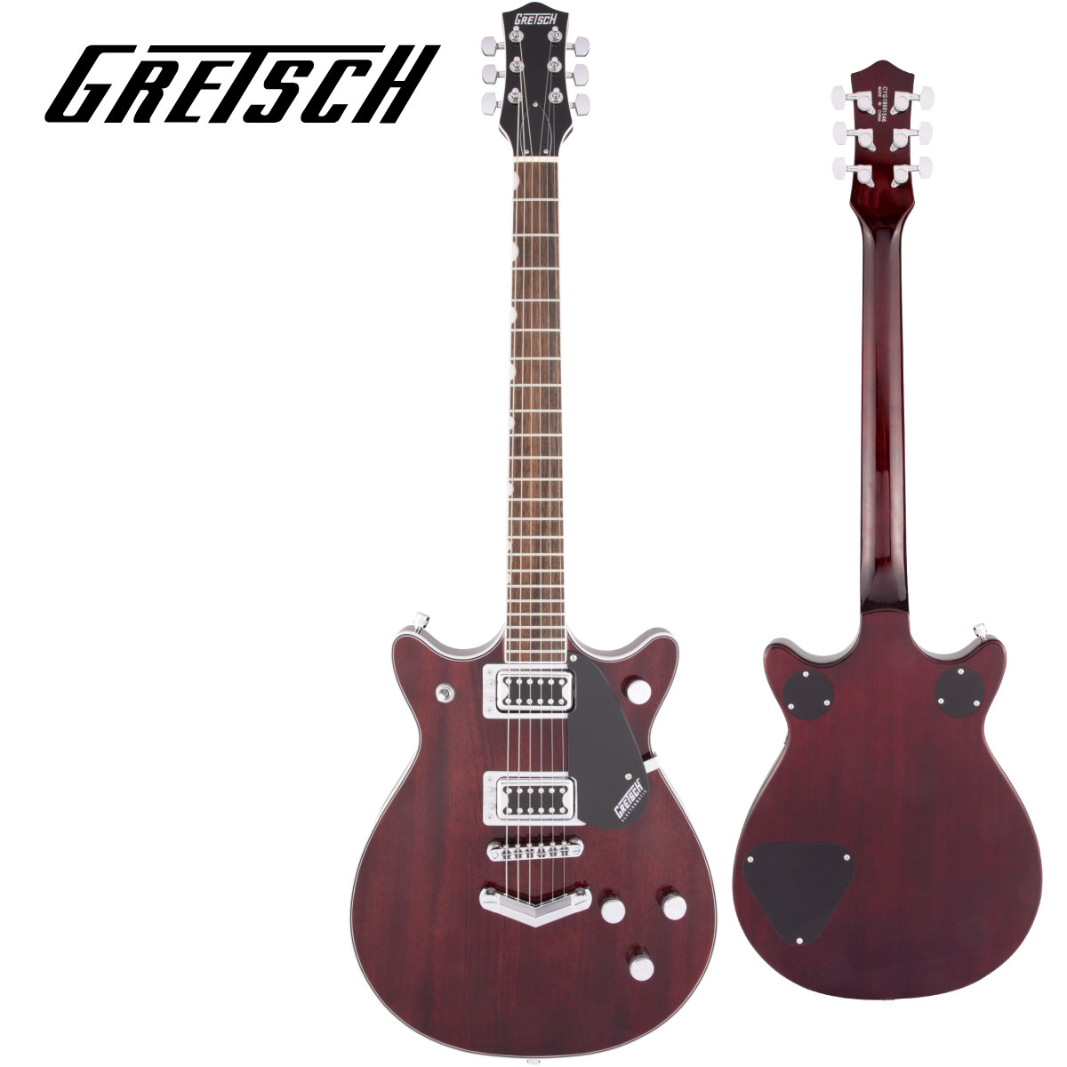 Gretsch G5222 Electromatic Double Jet BT with V-Stoptail -Walnut Stain- [å][Red,å,][Guitar,]