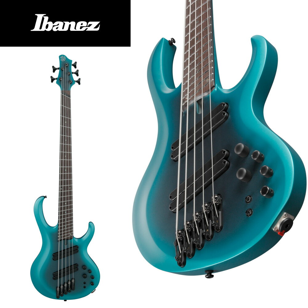 【限定生産モデル】Ibanez BTB605MS -CEM Cerulean Aura Burst Matte - 新品[アイバニーズ][Blue ブルー 青][5Strings 5弦][Electric Bass エレキべース]