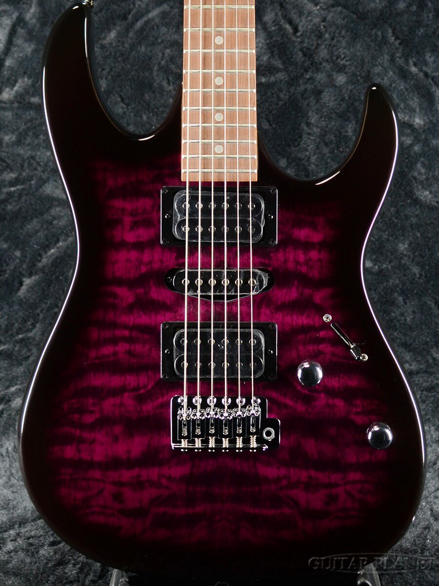 【初心者セット付】Ibanez GIO Series GRX70QA -TVT(Transparent Violet Sunburst)- 新品 アイバニーズ Perple,バイオレット,パープル,紫 Stratocaster,ストラトキャスタータイプ Electric Guitar,エレキギター