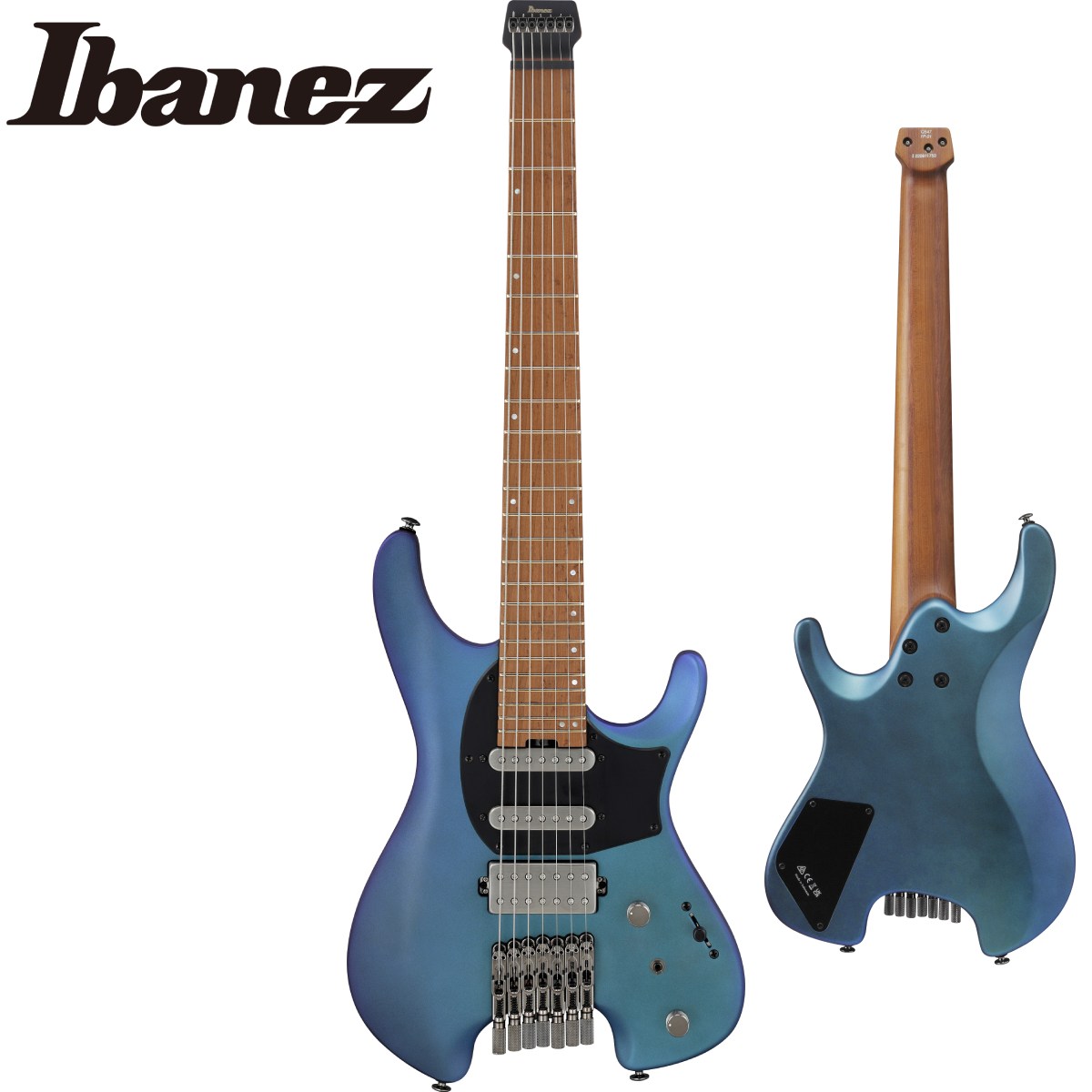 Ibanez Q547 -BMM (Blue Chameleon Metallic Matte)- 新品 アイバニーズ 青,ブルー マジョーラ,マルチカラー Electric Guitar,エレキギター QUEST Headless,ヘッドレス