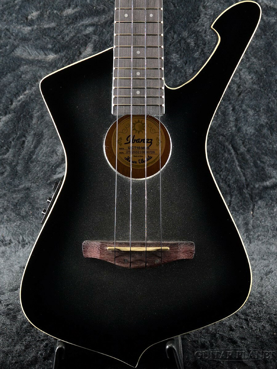 【限定生産モデル】Ibanez UICT10 -MGS (Metallic Gray Sunburst)- 新品 テナーウクレレ アイバニーズ Iceman,アイスマン Tenor Ukulele Electric Ukulele,エレウク Black,ブラック,グレー,黒