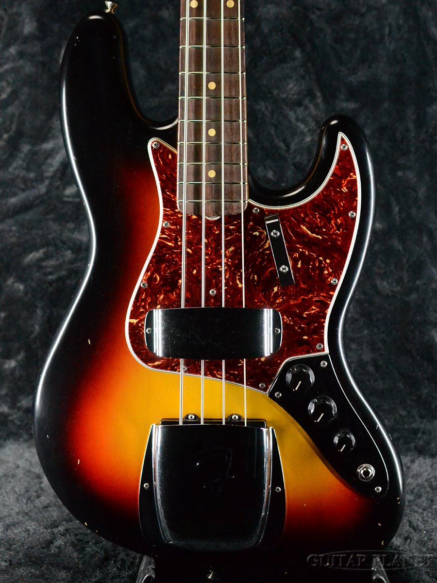 ベース, エレキベース Fender Custom Shop Bass Planet Exclusive 1962 Jazz Bass Journeyman Relic -Wide Black 3 Color Sunburst-4.24kg 3