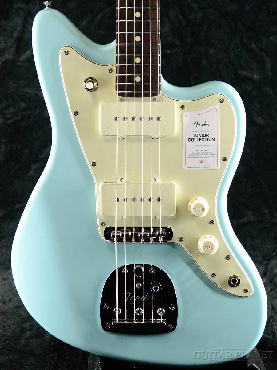 Fender Made in Japan Junior Collection Jazzmaster - Satin Daphne Blue / Rosewood -[フェンダージャパン][Short Scale,ショートスケール][ジャズマスター][ブルー,青][Electric Guitar,エレキギター]