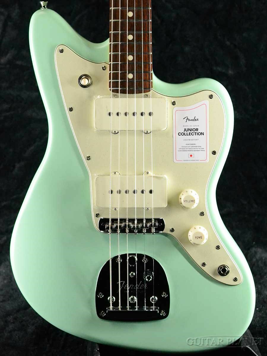 Fender Made in Japan Junior Collection Jazzmaster - Satin Surf Green / Rosewood -[フェンダージャパン][Short Scale,ショートスケール][ジャズマスター][グリーン,緑][Electric Guitar,エレキギター]