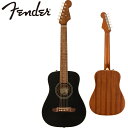 Redondo Miniは、小さなサイズのアコースティックギターにスケール感とパンチのあるサウンドを詰め込んだモデルです。スプルーストップとマホガニーバック＆サイドを組み合わせたこのギターは、22.75インチスケールでありながら、フルサイズギターのトーンを備えています。 Californiaシリーズの他のモデルと同様に、Redondo Miniはフェンダーエレクトリックギターのレガシーにインスパイアされた6連ペグ仕様のStratocasterヘッドストックを装備しています。 その他、ウォルナット材の指板とブリッジ、Nuboneナットとサドルなど、プレミアムな特徴を備えています。 小型の楽器を探している意欲的なプレイヤーや、旅行に気軽に持っていけるギターを探している方にも、Redondo Miniはお勧めです。 【SPEC】 ヘッドストック：Stratocaster ネック：Nato ネックフィニッシュ：Satin Urethane ネックシェイプ："C" Shape フィンガーボードラジアス：15.75" (400 mm) FINGERBOARD MATERIAL：Walnut ポジションインレイ：White Dot フレット数：18 トラスロッド：Dual-Action ナット：Nu-Bone ナット幅：1.69" (43 mm) ナットの素材：Nu-Bone ボディ：Mahogany with Spruce Top ボディフィニッシュ：Satin ボディシェイプ：Redondo Mini ボディトップ：Spruce ボディバインディング：Multiple ボディバック：Mahogany ボディサイド：Mahogany ボディ素材：Mahogany with Spruce Top ブレイシング：Scalloped X ロゼット：2-Ring B/W/B ブリッジ：Walnut BRIDGE PINS：White with Black Dots ハードウェアフィニッシュ：Nickel チューニングマシーン：Vintage-Style with Aged White Plastic Buttons ストリング：Fender Dura-Tone 880L Coated 80/20 (.012-.052 Gauges), PN 0730880303 STRAP BUTTONS：Factory Mounted Forward Strap Button with Internal Block Reinforcement 付属品：ソフトケース、正規保証書 お問い合わせフリーダイヤル:0120-37-9630