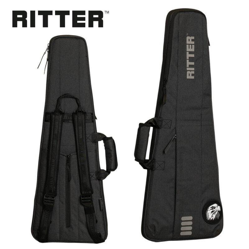 RITTER RGB4-HE for Headless Guitar -ANT(Anthracite)- ヘッドレスギター用ギグバッグ リッター Case,ケース Gray,Black,グレー,ブラック,黒 Electric Guitar,エレキギター