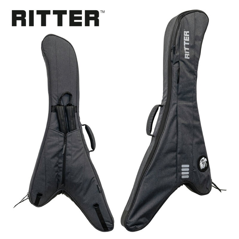 RITTER RGB4-JR for Randy V -ANT(Anthracite)- ランディ V用ギグバッグ[リッター][Case,ケース][Gray,Black,グレー,ブラック,黒][Electric Guitar,エレキギター] 1
