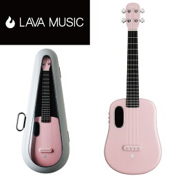 【FreeBoostプリアンプ搭載モデル】LAVA MUSIC LAVA U 26インチ FreeBoost -Sparkle Pink- 新品 エレキウクレレ[ラヴァミュージック][ピンク][エレウク][Electric Ukulele][カーボン]