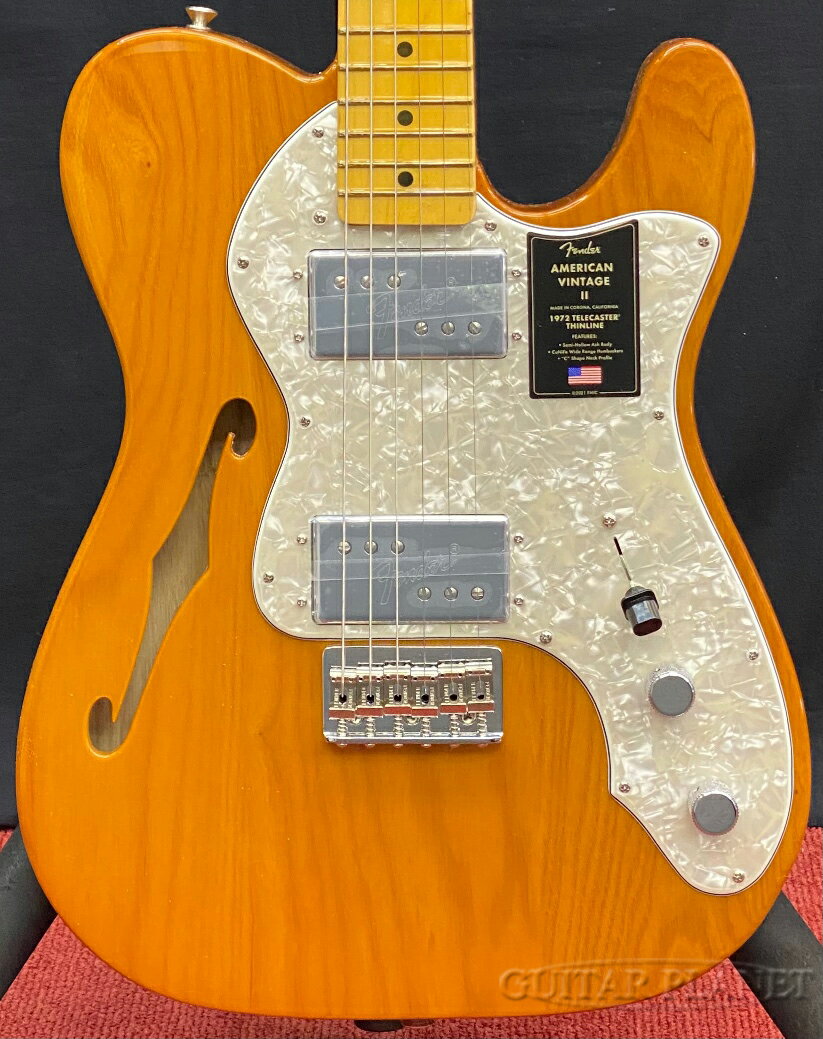 Fender American Vintage II 1972 Telecaster Thinline -Aged Natural/Maple-【V14240】【3.56kg】[フェンダー][アメリカンヴィンテージ][Telecaster,テレキャスター][ナチュラル][Electric Guitar,エレキギター]