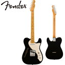 Vintera II 60s Telecaster Thinlineは、60年代のタイムレスなサウンドを現代に蘇らせ、フェンダーならではのアイコニックなルックス、インスピレーション、比類ないトーンを提供します。 Vintera II 60s Telecaster Thinlineは、セミホロウのアッシュボディとメイプルネックを採用し、パンチと透明感に溢れ、アコースティックでオープンな響きと深みを持つクラシックなフェンダートーンを実現します。60年代後期のCシェイプネックは、心地よい丸みを帯びた直感的で心地良い演奏性を提供し、7.25インチラジアス指板とヴィンテージトールフレットにより、大胆なベンディングや繊細なビブラートが可能で、ヴィンテージの快適さが得られます。ヴィンテージスタイルの60sピックアップは、煌びやかさと生き生きとしたトゥワングを提供します。ヴィンテージスタイルのチューニングマシンは、クラシックなルックスに加え、より細かいギア比とチューニングの安定性を向上させます。 Vintera II 60s Telecaster Thinlineのクラシックなヴィンテージフィールと比類なきフェンダーサウンドで、あなたにしかできない、新たな音楽の歴史を刻み始めましょう。 【SPEC】 ヘッドストック：Telecaster ネック：Maple ネックフィニッシュ：Gloss Urethane ネックシェイプ：Late 60s C ネック：4-Bolt Standard フィンガーボードラジアス：7.25 (184.1 mm) フィンガーボードの素材：Maple ポジションインレイ：Black Dot サイドドット フレット数：21 トラスロッド：Vintage-Style Butt Adjust トラスロッドナット：Vintage-Style Butt Adjust ナット：Synthetic Bone ナット幅：1.650 (42 mm) ナットの素材Synthetic Bone ボディ：Semi-Hollow Ash ボディフィニッシュ：Gloss Polyester ボディシェイプ：Telecaster ボディ素材：Semi-Hollow Ash ブリッジ：3-Saddle Vintage-Style Tele with Slotted Steel Saddles BRIDGE MOUNTING：4-Screw Vintage-Style ピックガード：4-Ply Aged White Pearloid ピックアップカバー：Neck: Chrome; Bridge: Black コントロールノブ：Knurled Flat-Top SWITCH TIP：Top Hat Style, Black ハードウェアフィニッシュ：Nickel/Chrome チューニングマシーン：Fender Vintage F Stamped STRING TREES：Butterfly ストリング：Fender USA 250L Nickel Plated Steel (.009-.042 Gauges), PN 0730250403 ネックプレート：4-Bolt with F Logo ストラップボタン：Vintage-Style ブリッジピックアップ：Vintage-Style 60s Single-Coil Tele ネックピックアップ：Vintage-Style 60s Single-Coil Tele ピックアップコンフィギュレーション：SS コントロール：Master Volume, Master Tone スウィッチ：3-Position Blade: Position 1. Bridge Pickup, Position 2. Bridge and Neck Pickups, Position 3. Neck Pickup 付属品：正規保証書、純正ギグバッグ /_/_/_/♪出荷前調整のご要望承ります♪_/_/_/_/ ギタープラネットではご注文頂いた商品は 新品中古問わず検品・調整してから出荷致します。 弦高などの細かなセッティング等、お好みに 合わせての調整も可能ですので、お気兼ねなく お申し付けくださいませ。 /_/_/_/_/_/_/_/_/_/_/_/_/_/_/_/_/_/_/_/_/_/_ お問い合わせ:03-3259-0031