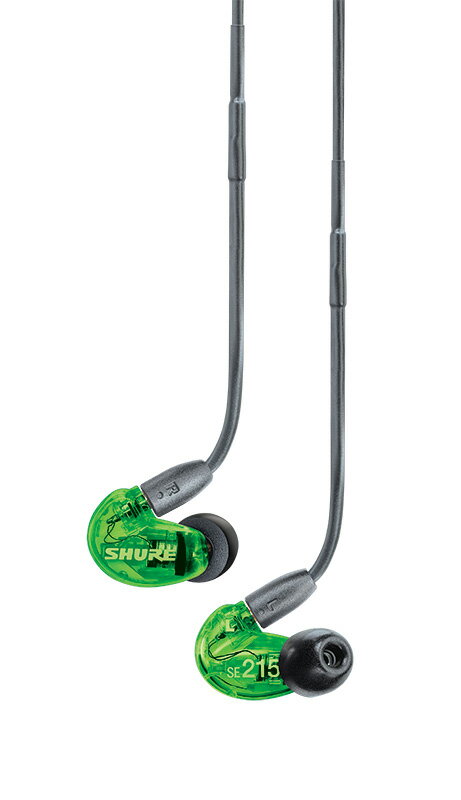 SHURE イヤホン SHURE SE215 SPECIAL EDITION -GREEN- 新品 高遮音性イヤホン[シュアー][Earphone,イヤフォン][グリーン,緑][SE215]