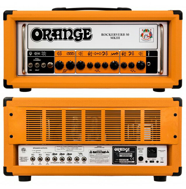 【キャンペーン中！】【50W】Orange Rockerverb 50 MK III Head 新品 ギターアンプヘッド[オレンジ][ロッカーバーブ][マーク3][真空管搭載][Guitar Amplifier,Head][動画]