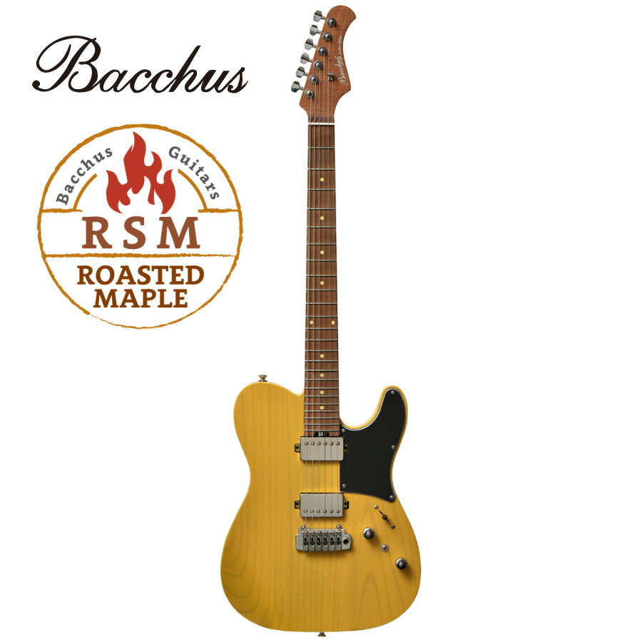 Bacchus Global Series TACTICS24-ASH/RSM -BD- 新品 ブロンド バッカスグローバルシリーズ Telecaster,テレキャスター Yellow,イエロー,黄 Roasted Maple,ローステッドメイプル Electric Guitar,エレキギター