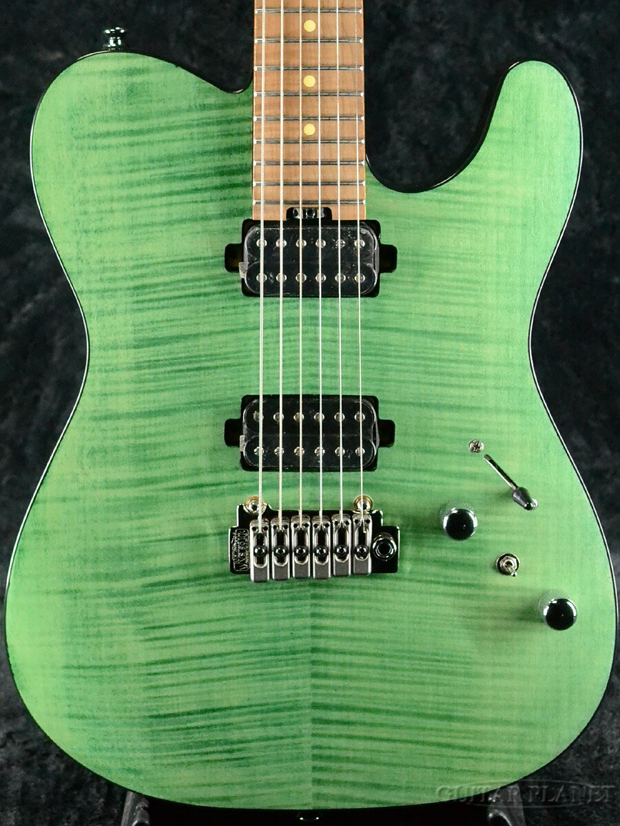 【コイルタップ機能搭載モデル】Bacchus Global Series TACTICS24-FM/RSM -ST-SFG- 新品 バッカス Telecaster,テレキャスター Guitar,ギター Green,グリーン,緑