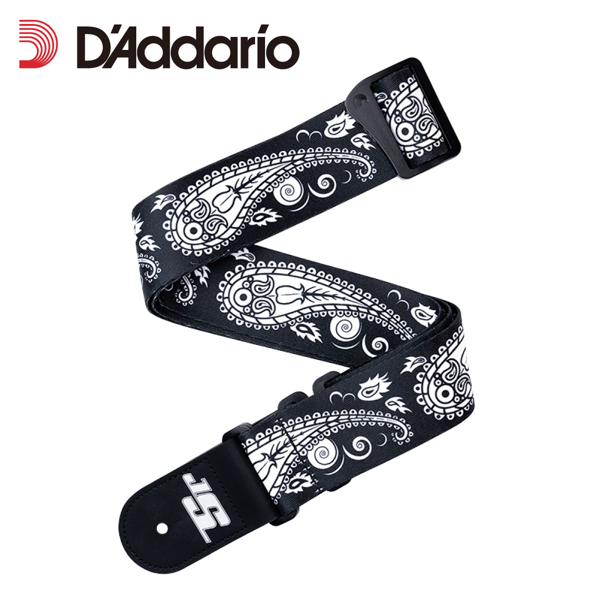 D'Addario Joe Satriani Swivel Straps -BLACK PAISELY- ギター/ベースストラップ