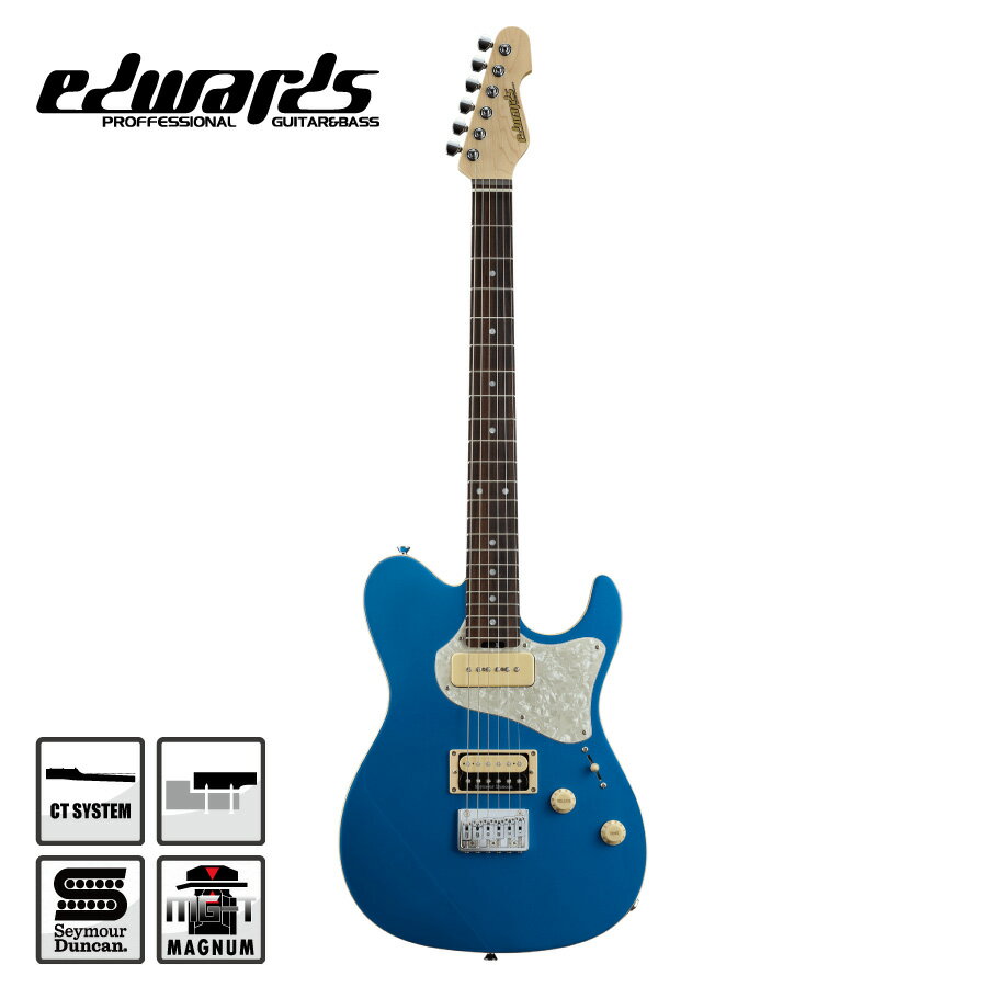 Edwards E-THROBBER -Splash Blue Metallic- 新品 スプラッシュブルーメタリック エドワーズ ESPブランド スローバー Telecaster,テレキャスター 青 Electric Guitar,エレキギター