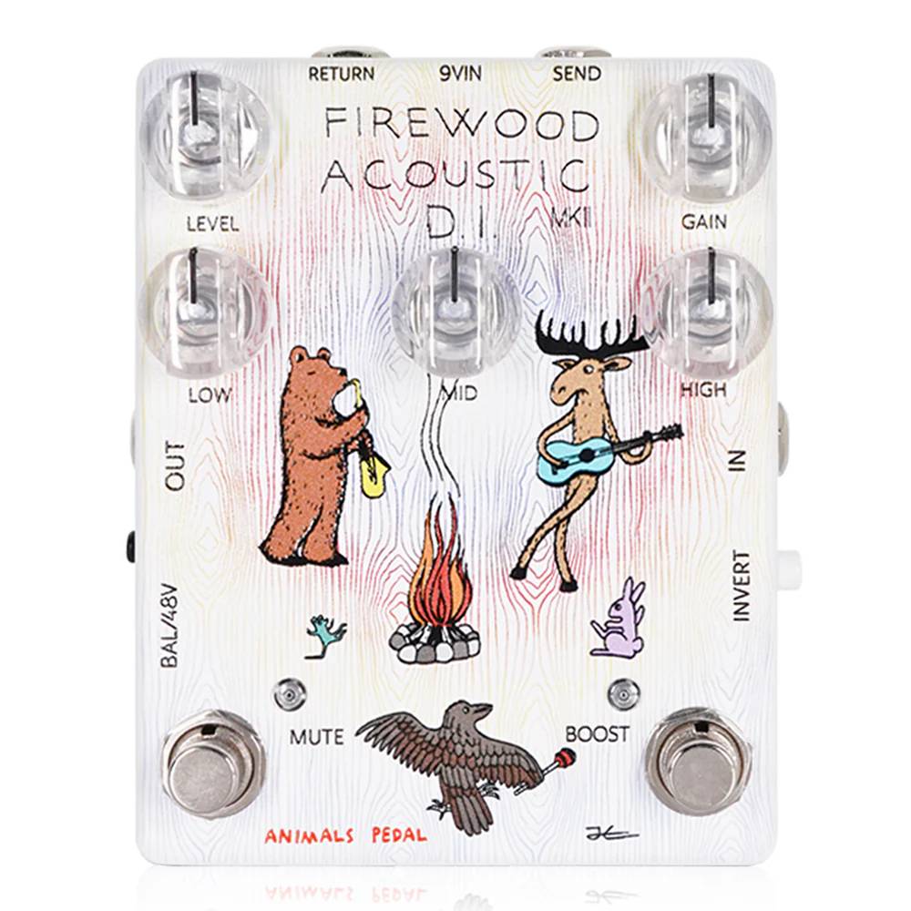Animals Pedal Firewood Acoustic D.I. MKII新品 アコギ用イコライザー/DI[アニマルペダル][ファイアウッドアコースティック][Equalizer,EQ,ダイレクトボックス][Effector,エフェクター]