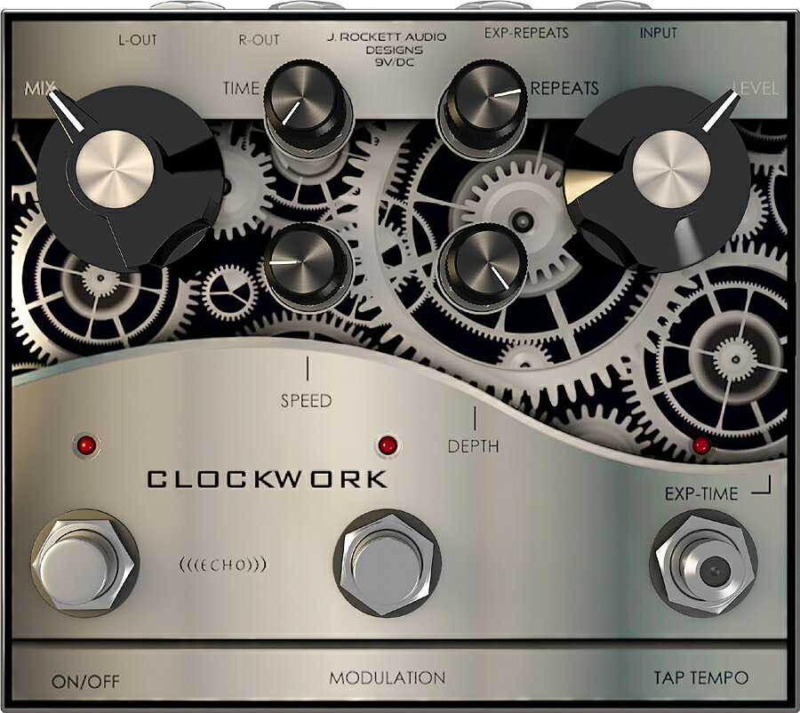 J. Rockett Audio Designs Clockwork Echo 新品 エコー/ディレイ[Jロケットオーディオ][クロックワーク][Delay][Effector,エフェクター]