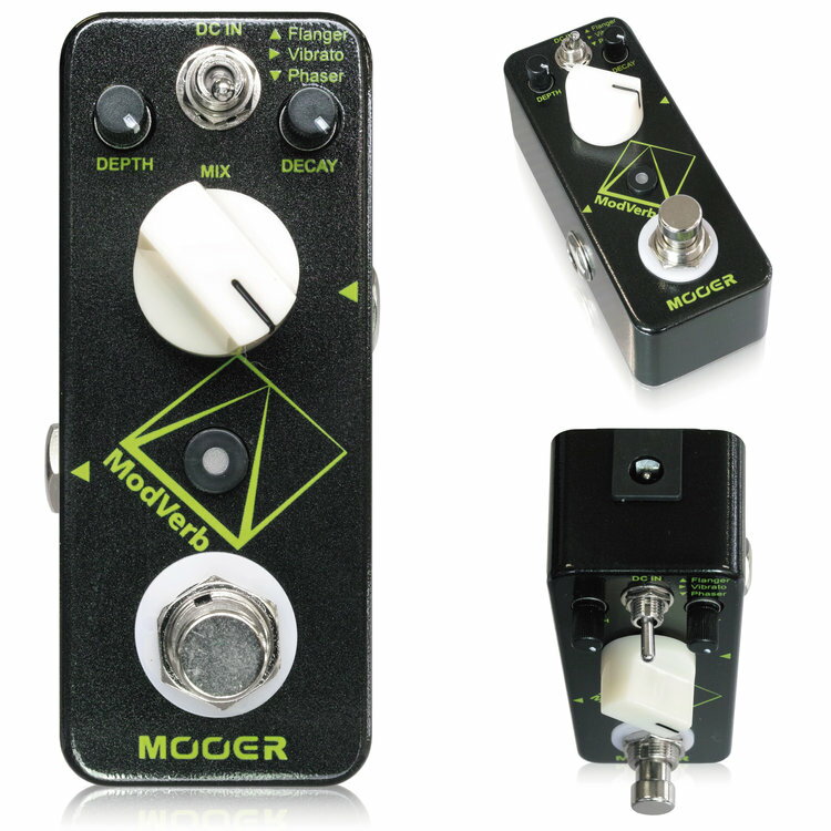 Mooer ModVerb 新品 フランジャー/ビブラート/フェイザー/リバーブ ムーア モッドヴァーブ Flanger,Vibrato,Phaser,with/Reverb Effector,エフェクター 動画