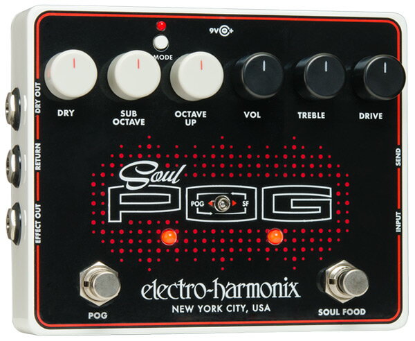 electro-harmonix Soul POG Multi Effect: Nano POG Soul Food 新品 エレクトロハーモニクス,エレハモ ソウルポグ Overdrive,オーバードライブ Octaver,オクターバー Effector,マルチエフェクター 動画