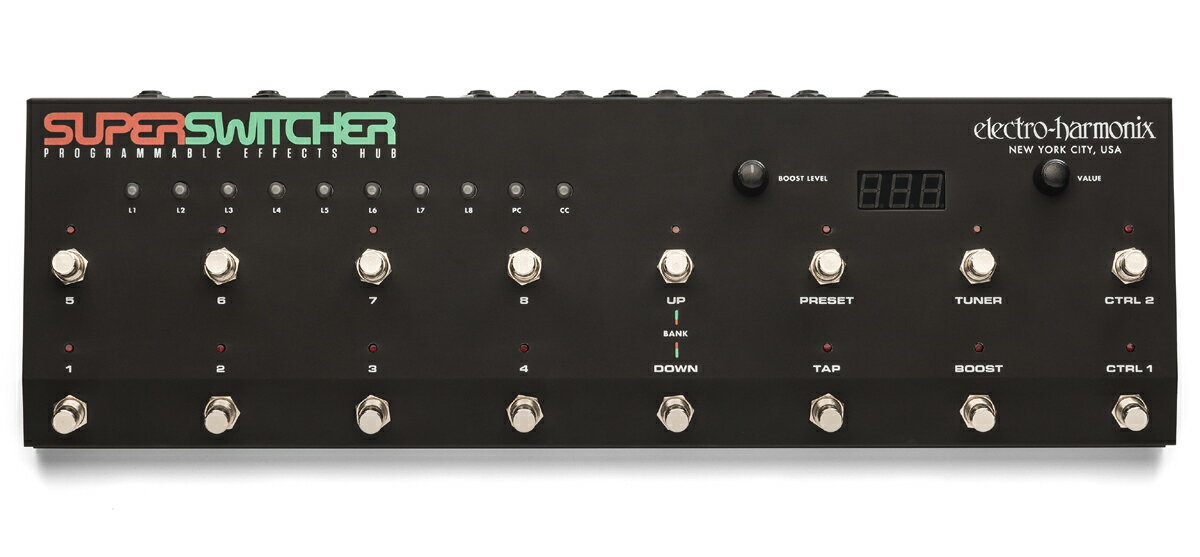 electro-harmonix Super Switcher Programmable Effets Hub 新品
